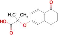 2-Methyl-2-[(5-oxo-5,6,7,8-tetrahydronaphthalen-2-yl)oxy]propanoic acid