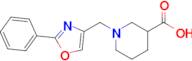 1-[(2-phenyl-1,3-oxazol-4-yl)methyl]piperidine-3-carboxylic acid