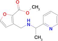 Methyl 3-({[1-(pyridin-2-yl)ethyl]amino}methyl)furan-2-carboxylate