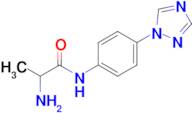 2-Amino-n-[4-(1h-1,2,4-triazol-1-yl)phenyl]propanamide