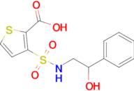 3-[(2-hydroxy-2-phenylethyl)sulfamoyl]thiophene-2-carboxylic acid