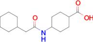 4-(2-Cyclohexylacetamido)cyclohexane-1-carboxylic acid