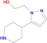 2-[5-(piperidin-4-yl)-1h-pyrazol-1-yl]ethan-1-ol