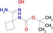 tert-butyl N-[1-(N'-hydroxycarbamimidoyl)cyclobutyl]carbamate