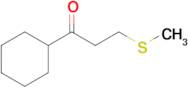 1-Cyclohexyl-3-(methylsulfanyl)propan-1-one