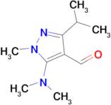 5-(Dimethylamino)-1-methyl-3-(propan-2-yl)-1h-pyrazole-4-carbaldehyde