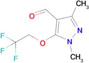 1,3-Dimethyl-5-(2,2,2-trifluoroethoxy)-1h-pyrazole-4-carbaldehyde