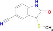 3-(Methylsulfanyl)-2-oxo-2,3-dihydro-1h-indole-5-carbonitrile