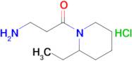 3-Amino-1-(2-ethylpiperidin-1-yl)propan-1-one hydrochloride