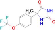 5-Methyl-5-[4-(trifluoromethoxy)phenyl]imidazolidine-2,4-dione