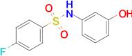 4-Fluoro-n-(3-hydroxyphenyl)benzene-1-sulfonamide