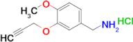 [4-methoxy-3-(prop-2-yn-1-yloxy)phenyl]methanamine hydrochloride