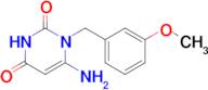 6-Amino-1-[(3-methoxyphenyl)methyl]-1,2,3,4-tetrahydropyrimidine-2,4-dione