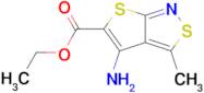 Ethyl 4-amino-3-methylthieno[2,3-c][1,2]thiazole-5-carboxylate