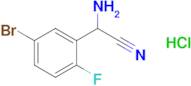 2-Amino-2-(5-bromo-2-fluorophenyl)acetonitrile hydrochloride