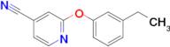 2-(3-Ethylphenoxy)pyridine-4-carbonitrile