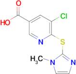 5-Chloro-6-[(1-methyl-1h-imidazol-2-yl)sulfanyl]pyridine-3-carboxylic acid