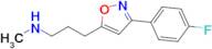 {3-[3-(4-fluorophenyl)-1,2-oxazol-5-yl]propyl}(methyl)amine