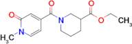 Ethyl 1-(1-methyl-2-oxo-1,2-Dihydropyridine-4-carbonyl)piperidine-3-carboxylate