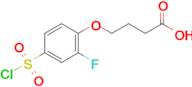 4-[4-(chlorosulfonyl)-2-fluorophenoxy]butanoic acid