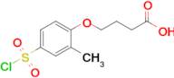 4-[4-(chlorosulfonyl)-2-methylphenoxy]butanoic acid