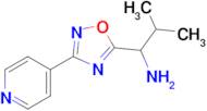 2-Methyl-1-[3-(pyridin-4-yl)-1,2,4-oxadiazol-5-yl]propan-1-amine