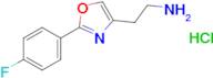 2-[2-(4-fluorophenyl)-1,3-oxazol-4-yl]Ethylamine hydrochloride