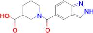 1-(2H-indazole-5-carbonyl)piperidine-3-carboxylic acid