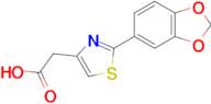 2-[2-(1,3-dioxaindan-5-yl)-1,3-thiazol-4-yl]acetic acid