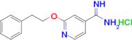 2-(2-Phenylethoxy)pyridine-4-carboximidamide hydrochloride