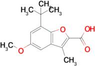 7-Tert-butyl-5-methoxy-3-methyl-1-benzofuran-2-carboxylic acid