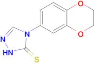 4-(2,3-dihydro-1,4-benzodioxin-6-yl)-4,5-dihydro-1H-1,2,4-triazole-5-thione