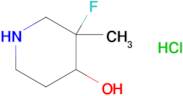 3-Fluoro-3-methylpiperidin-4-ol hydrochloride