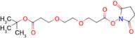 tert-Butyl 3-(2-(3-((2,5-dioxopyrrolidin-1-yl)oxy)-3-oxopropoxy)ethoxy)propanoate