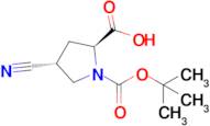 (2S,4R)-1-(tert-Butoxycarbonyl)-4-cyanopyrrolidine-2-carboxylic acid