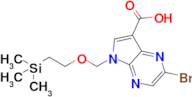 2-Bromo-5-{[2-(trimethylsilyl)ethoxy]methyl}-5H-pyrrolo[2,3-b]pyrazine-7-carboxylic acid