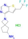 2-(6-(2,2,2-Trifluoroethyl)thieno[2,3-d]pyrimidin-4-yl)-2-azaspiro[3.4]octan-6-amine hydrochloride