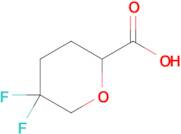 5,5-Difluorotetrahydro-2H-pyran-2-carboxylic acid