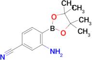 3-Amino-4-(4,4,5,5-tetramethyl-1,3,2-dioxaborolan-2-yl)benzonitrile
