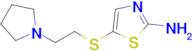 5-((2-(Pyrrolidin-1-yl)ethyl)thio)thiazol-2-amine