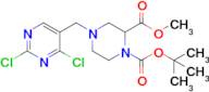 1-tert-Butyl 2-methyl 4-((2,4-dichloropyrimidin-5-yl)methyl)piperazine-1,2-dicarboxylate
