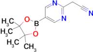 2-(5-(4,4,5,5-Tetramethyl-1,3,2-dioxaborolan-2-yl)pyrimidin-2-yl)acetonitrile