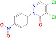 4,5-Dichloro-2-(4-nitrophenyl)-2,3-dihydropyridazin-3-one