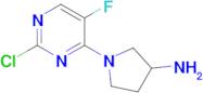 1-(2-Chloro-5-fluoropyrimidin-4-yl)pyrrolidin-3-amine