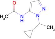 n-[1-(1-cyclopropylethyl)-1h-pyrazol-5-yl]acetamide