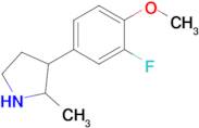 3-(3-Fluoro-4-methoxyphenyl)-2-methylpyrrolidine