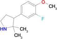 3-(3-Fluoro-4-methoxyphenyl)-2,2-dimethylpyrrolidine