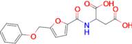 2-{[5-(phenoxymethyl)furan-2-yl]formamido}butanedioic acid