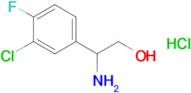 2-Amino-2-(3-chloro-4-fluorophenyl)ethan-1-ol hydrochloride