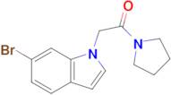 2-(6-Bromo-1h-indol-1-yl)-1-(pyrrolidin-1-yl)ethan-1-one